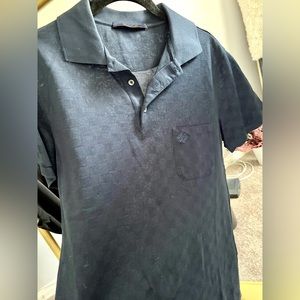 Louis Vuitton Navy Blue Damier Polo